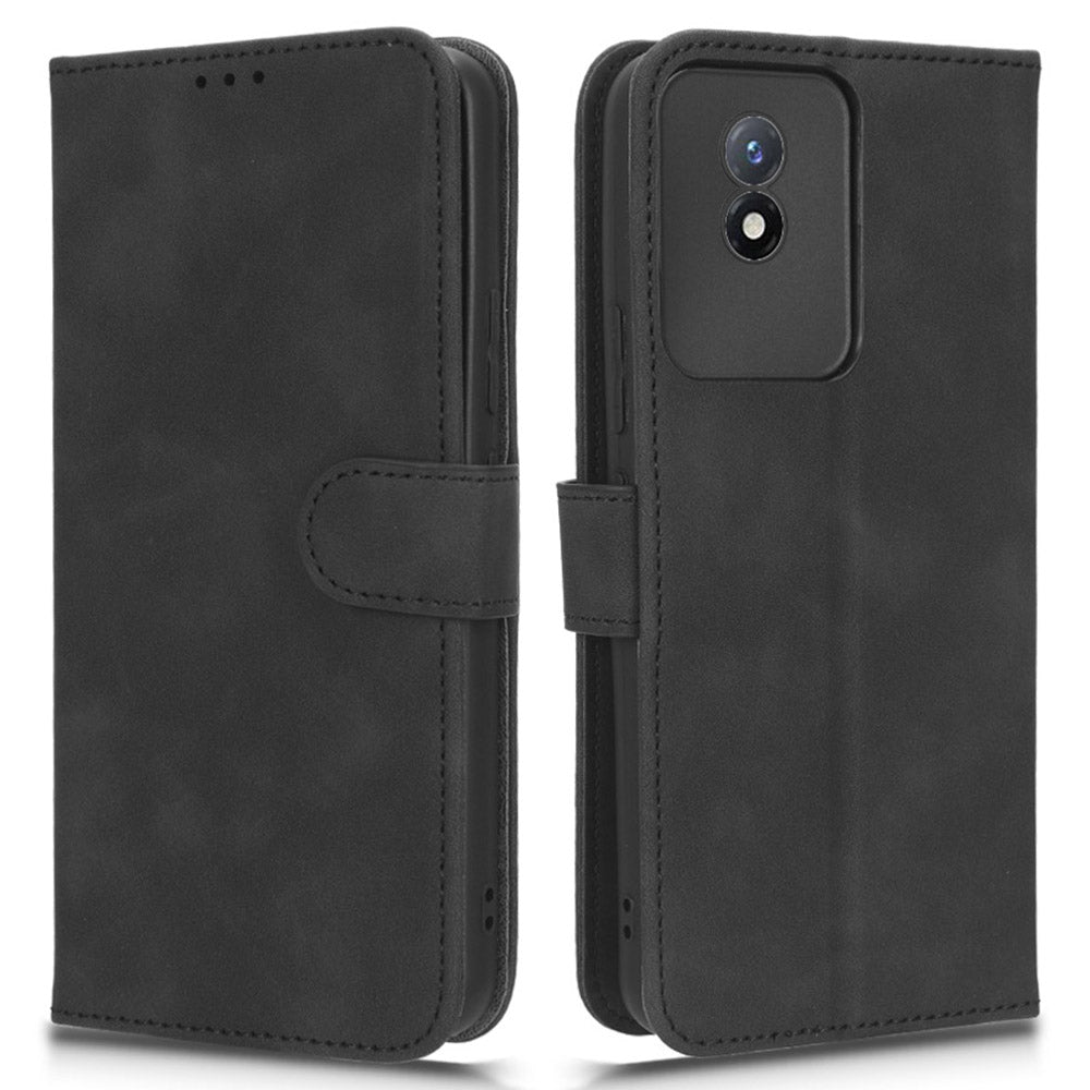 Flip Shell for vivo Y02 4G Skin-touch PU Phone Leather Case Wallet Stand Cell Phone Cover Flip Shell for vivo Y02 4G Skin-touch PU Phone Leather Case Wallet Stand Cell Phone Cover